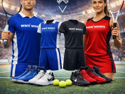 Wani Wears offers stylish, lightweight, and comfortable tennis uniforms designed for peak performance on the court. Fully customizable with your team colors, logos, and player details, our uniforms help you look sharp while staying agile during every match.