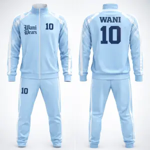 Back view of custom soccer uniform with player name and number sublimation football kit for professional teams