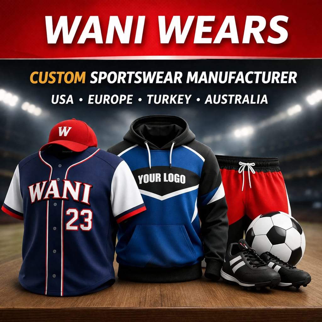 wani wears manufacturer of customized sports and fashion wears MOQ