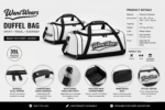 Wani Wears Custom Sports Duffel Bag Premium Team Gym Travel Bag Wholesale Supplier USA Europe Turkey Australia - Image 3