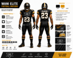 Custom American Football Uniform – Premium Sublimated Team Kit | OEM / ODM Private Label - Image 3