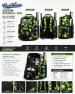 Custom Baseball Bag Manufacturer | Premium Camo Baseball Backpack OEM ODM Private Label - Image 3