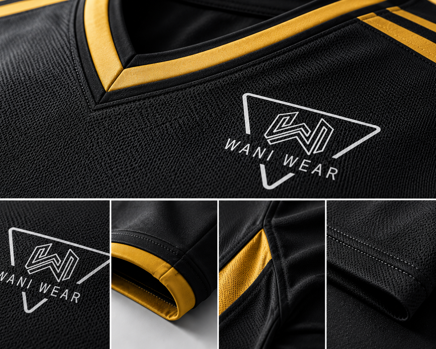 Custom Volleyball Uniform Product Details Infographic – Premium Sublimated Volleyball Jersey & Shorts with Breathable Fabric, Moisture-Wicking Technology, Reinforced Stitching, OEM & Private Label Manufacturing by WANI WEAR.
