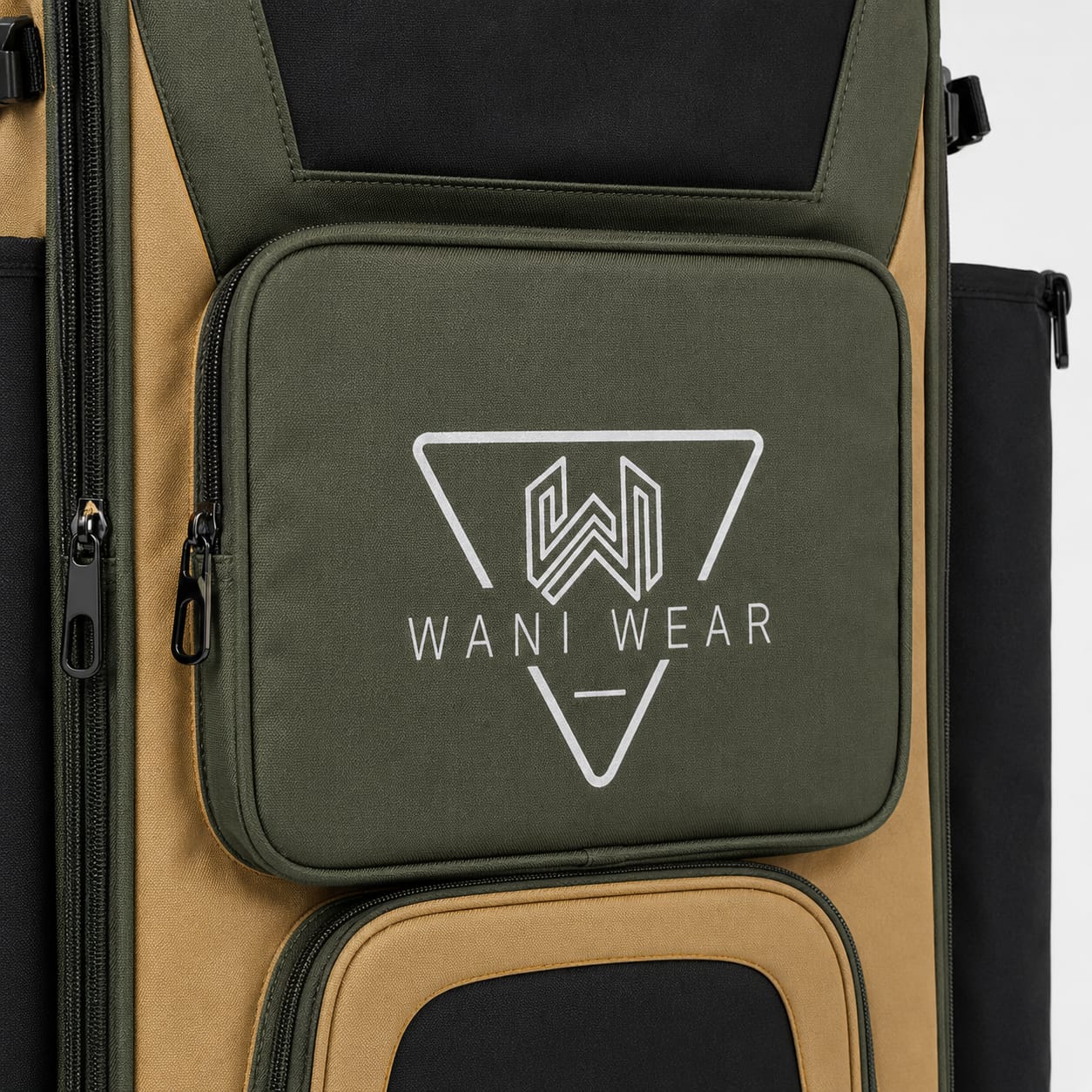 Custom logo printing on wholesale baseball equipment bag front pocket