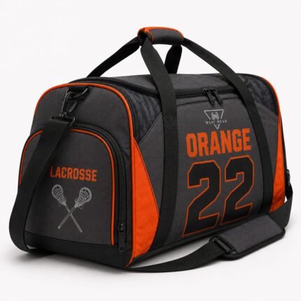 Wholesale lacrosse gear bag with custom team number and logo