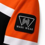Custom Baseball Hoodies embroidered logo close up