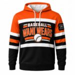Custom Baseball Hoodies front view