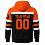 Custom Baseball Hoodies back player name and number