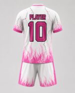 Custom soccer jersey back with player name and number 10
