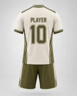 Custom soccer jersey back with player name and number