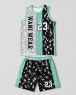 Custom Sublimated Basketball Uniform Set – OEM Jersey and Shorts Manufacturer