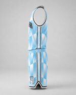 Custom basketball uniform side view with number 14