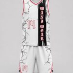 Custom Basketball Uniform Set – White Lightning Crack