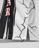 Custom Basketball Uniform Set – White Lightning Crack - Image 7