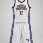 Custom sublimated basketball uniform set jersey and shorts wholesale manufacturer