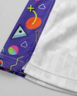 Moisture wicking basketball uniform fabric close up