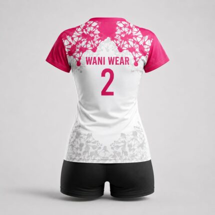 Back view of women’s volleyball jersey with player number 2
