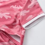 Women’s volleyball uniform fabric and sleeve stitching detail