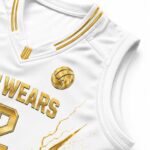Women’s Volleyball Jersey Stitching Close-Up