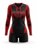 Sublimated Volleyball Uniform Stitching Detail