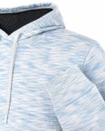 Custom volleyball hoodie fabric, adjustable hood, drawcord and ribbed sleeve cuff