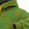 Custom basketball hoodie hood, shoulder seam and ribbed cuff detail