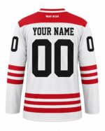 Custom Ice Hockey Jersey back with player name