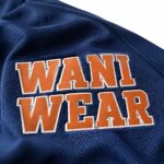 Custom Ice Hockey Jersey WANI WEAR logo close up