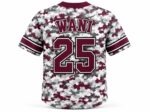 Personalized full button baseball jersey back WANI number 25