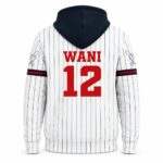 Private label baseball hoodie back name and number customization