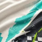 Sublimated basketball jersey breathable mesh fabric and custom print detail