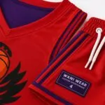 Custom Red Basketball Uniform Set – Personalized Jersey & Shorts - Image 3