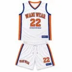 White Custom Basketball Uniform Set – Jersey and Shorts