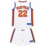 White Custom Basketball Uniform Set – Jersey and Shorts - Image 2