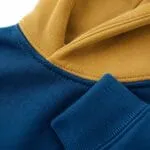 Custom basketball hoodie reinforced stitching and seam quality close-up