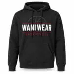 Custom basketball hoodie front view with personalized team logo and colors