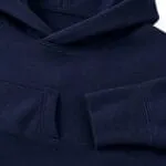 Custom basketball hoodie hood pocket cuffs and stitching detail