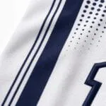 Sublimated baseball jersey fabric and print close-up