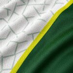Breathable performance fabric close-up of custom sublimated baseball jersey