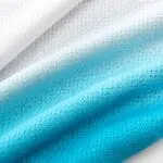 Breathable turquoise sublimated fabric close-up for custom baseball full button jersey
