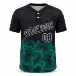 Custom Two-Button Baseball Jersey – Premium Sublimated Teamwear Manufacturer