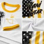 Custom baseball jersey breathable fabric collar sleeve and stitching close-up