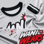 Custom baseball jersey breathable fabric collar sleeve and reinforced stitching close-up