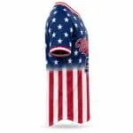 USA-inspired custom baseball jersey side view