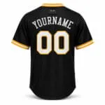 Personalized baseball jersey with player name and number