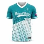 Custom Texas V-neck baseball jersey front view