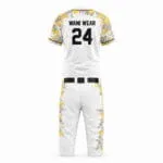 Personalized baseball jersey and pants with player number