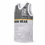 OEM custom basketball uniform jersey side view