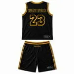OEM basketball uniform set back view