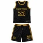 Custom mesh basketball uniform manufacturer front view